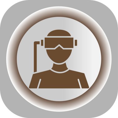 Gözlüklü ve gözlüklü kadın, düz vektör çizim tasarımı.