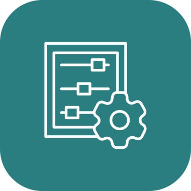 Vektör ayarı Simge illüstrasyonu