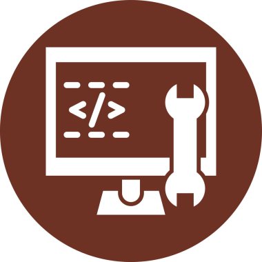 bilgisayar yazılım simgesi, vektör illüstrasyonu