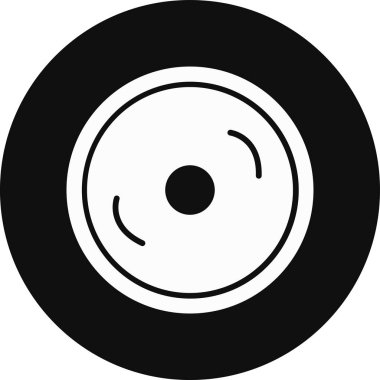 Vinil. Web simgesi basit illüstrasyon