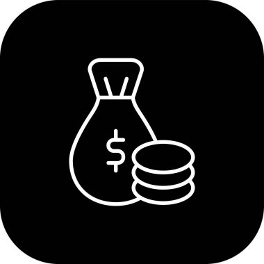 Projeniz için vektör dolar simgesi