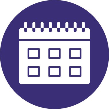 Randevu. Web simgesi basit illüstrasyon