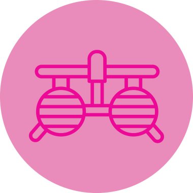 Bisiklet simgesinin vektör illüstrasyonu