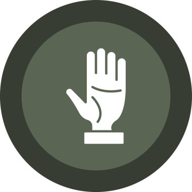 el hareketi vektör simgesi modern illüstrasyon