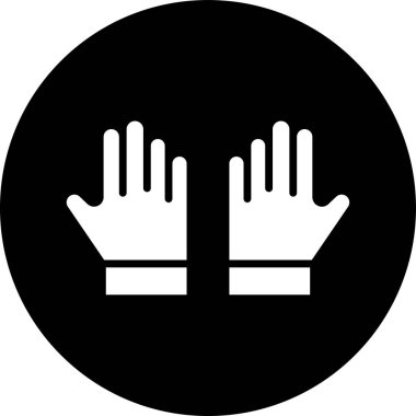 Siyah bir simgenin vektör illüstrasyonu