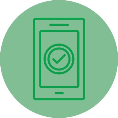 Akıllı telefon simgesinin vektör illüstrasyonu