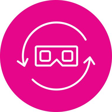 Gözlük. Web simgesi basit illüstrasyon