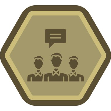 Bir grup insanın vektör çizimi