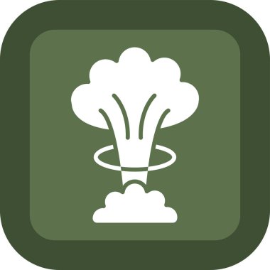 Modern b 'nin vektör illüstrasyonu nükleer santralin ikonundan yoksun