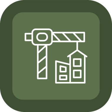 Vinç vektör simgesi, vinç