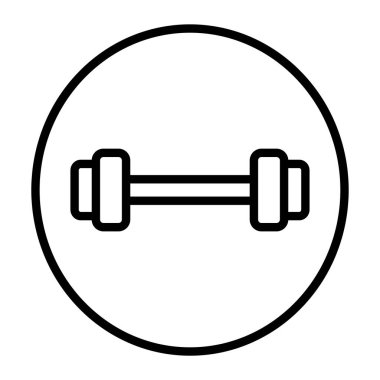 spor salonu ikonu vektör illüstrasyonu