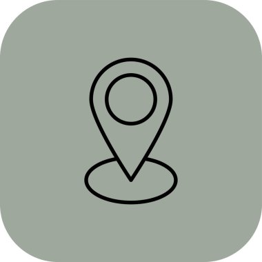 harita işaretleyici düz tasarım