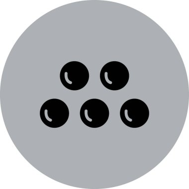 Bowling ikonunun vektör illüstrasyonu