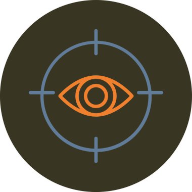 Göz simgesinin vektör illüstrasyonu