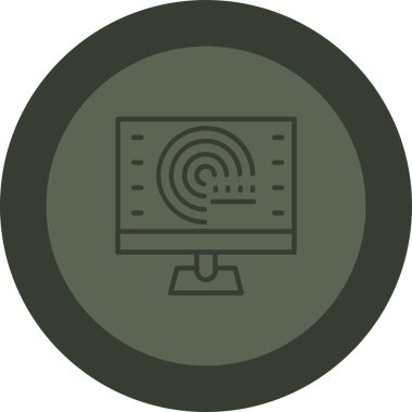 Modern bir simgenin vektör illüstrasyonu