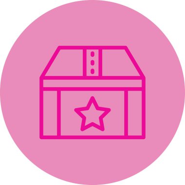 Eşsiz hediye kutusu vektör simgesi