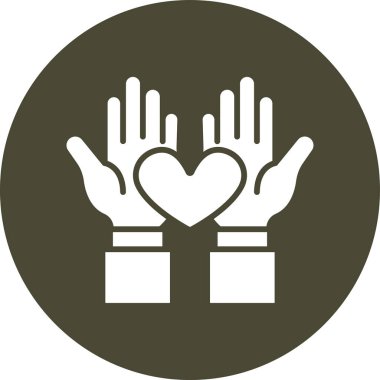 Kalp simgesinin vektör illüstrasyonu