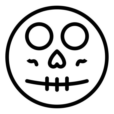 Cadılar Bayramı simgesi, vektör illüstrasyonu