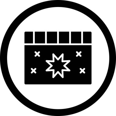 Takvim. Web simgesi basit tasarım