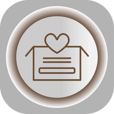 güzel aşk vektörü simgesi