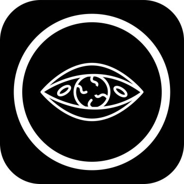 Göz simgesi vektör illüstrasyonu