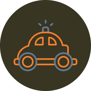 Taksiyle. Web simgesi basit illüstrasyon