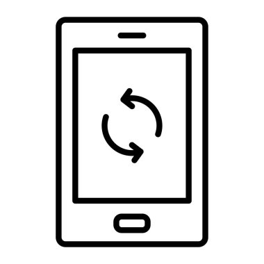 Smartphone Simgesi, vektör illüstrasyonu