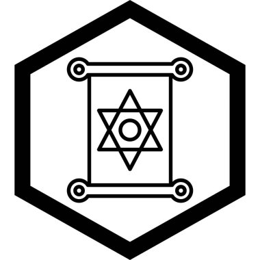 Ben David. Web simgesi basit illüstrasyon