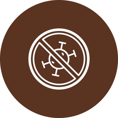 Dumanlı ikon vektör illüstrasyonu yok