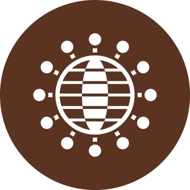 Küresel simge vektör illüstrasyonu