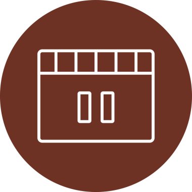 Takvim simgesinin vektör illüstrasyonu