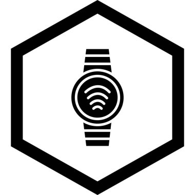 Moda biçimi tasarım arka planında akıllı saat simgesi