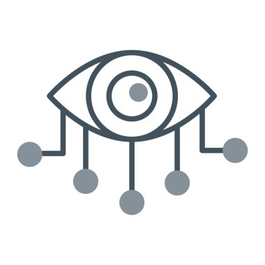 Gözetim kamerası vektör simgesi