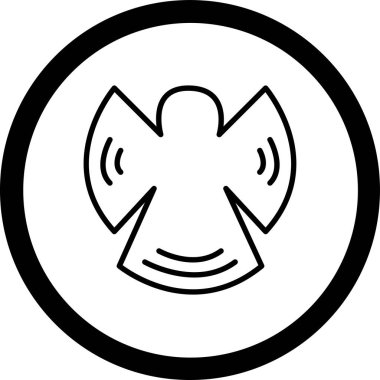 Bir kız simgesinin vektör illüstrasyonu