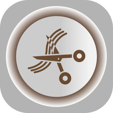 makas simgesi dijital vektörü