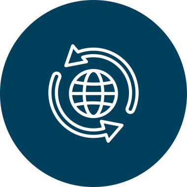 Küresel vektör satırı simgesi