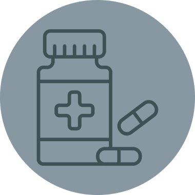 Modern b 'nin vektör illüstrasyonu hapların ikonundan yoksun