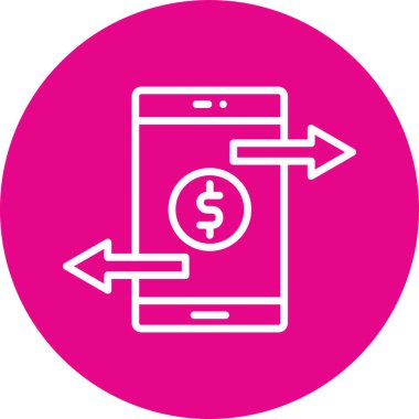 Akıllı telefon simgesinin vektör illüstrasyonu