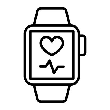 Kalp hızı simgesi, anahat stili