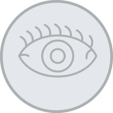 Moda stili izole edilmiş arkaplanda göz simgesi