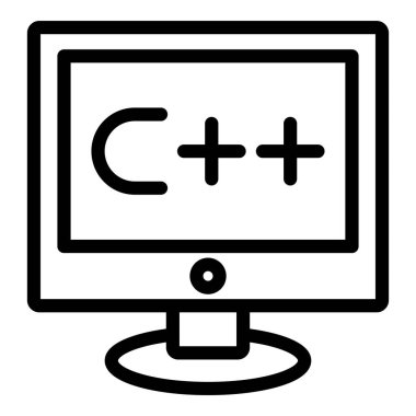 Kodlama web simgesi, vektör tasarımı illüstrasyonu