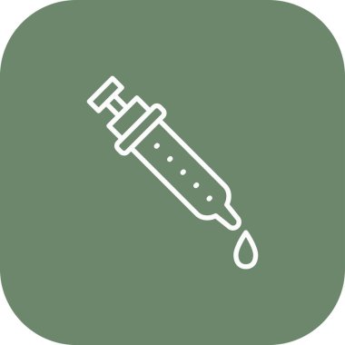 Şırınga ikonu. Vektör illüstrasyonu