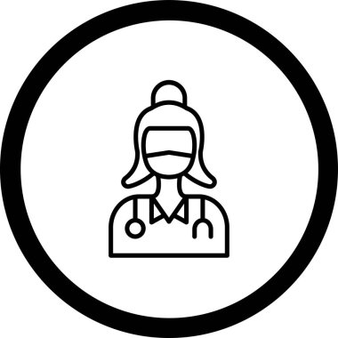 vektör doktor simgesi illüstrasyonu