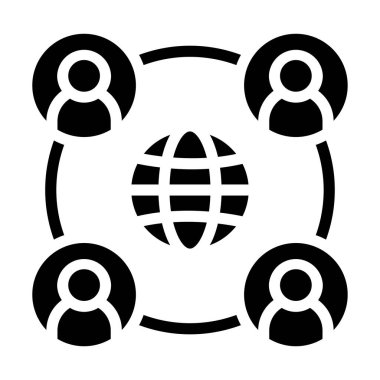 ağ paylaşım vektörü simgesi