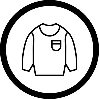 Eşsiz Gömlek Vektör Satırı Simgesi