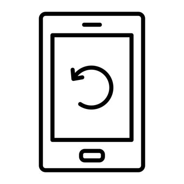 Telefon simgesi vektör illüstrasyonu