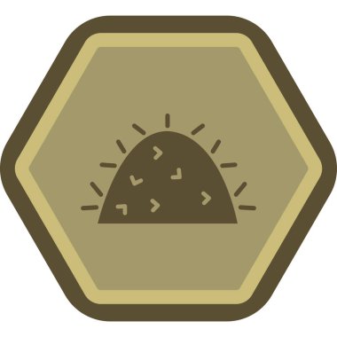 Güneş. Web simgesi basit illüstrasyon