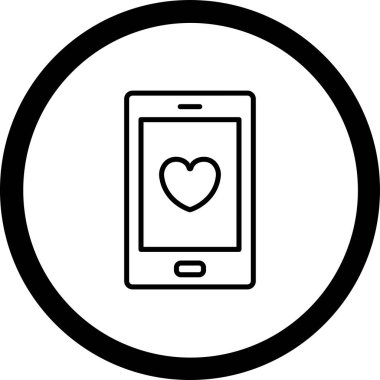 Vektör Mobil simge illüstrasyonu