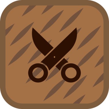 Tek bir izole simgenin vektör illüstrasyonu