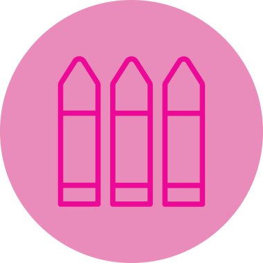 Bir kalem simgesinin vektör illüstrasyonu